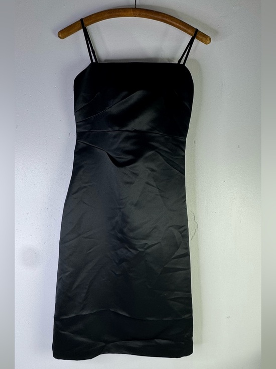 Express Dresses & Skirts - NWT Express Black Satin Y2K Dress size 1/2